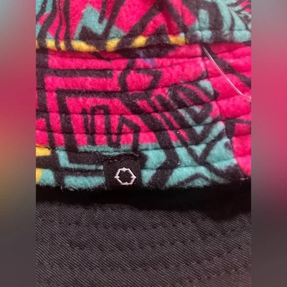 Empyre Fun 70s Inspired Colorful Bucket Hat Reversible Abstract Art Geometric - Picture 6 of 7